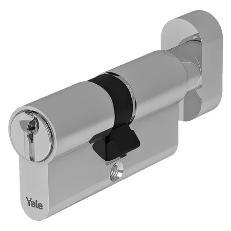 Cilindro Profilato Con Pomolo Serie 'Y500' Mm 25+10+35 = 70 (30+40) Nichelato - Yale