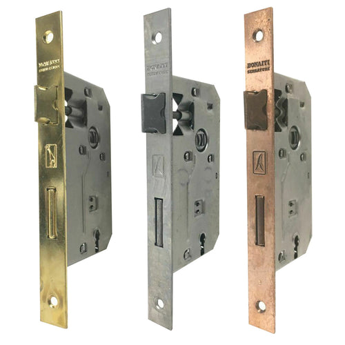 Serratura 'Patent' B.Q. Bronzato Verniciato E 50 - Bonaiti