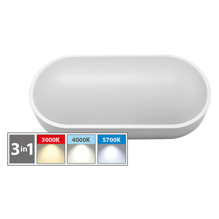 Plafoniera Led Ovale 'Bv' 18W - 1600 Lumen - Novaitalia