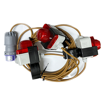 Catenaria Luci Di Segnalazione Ponteggi 3 Lampade - Vb