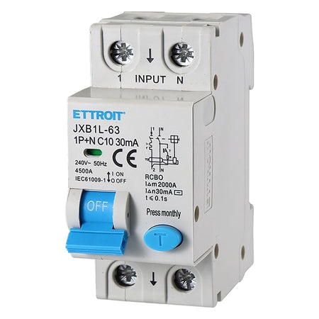 Interruttore Magnetotermico Differenziale 1P+N - 10A - Ettroit