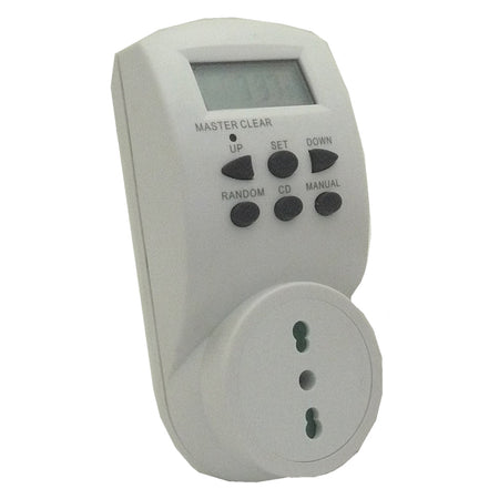 Presa Temporizzata Digitale 'Giornaliera' Spina + Presa 10/16A - Proxe