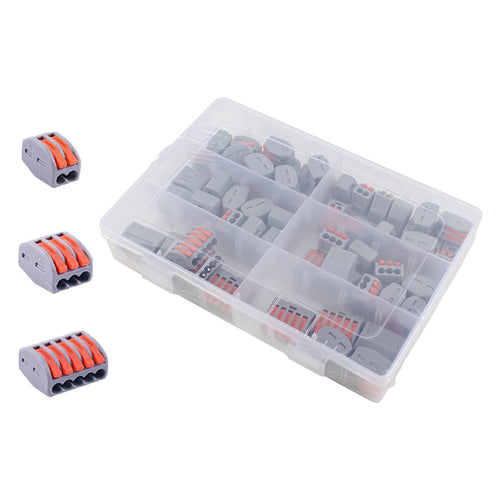 Morsetti Innesto Rapido Per Cavi Totale 60 Pezzi - Novaitalia