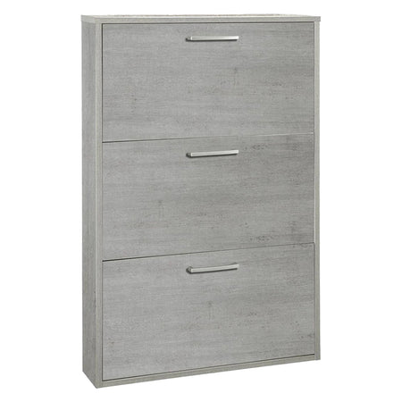 Scarpiera 3 Ribalte Singole Linea 'Megara' Cm. 15 X 65 X H.105 - Bianca - Composad