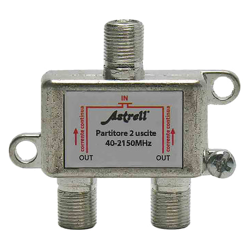 Partitore Sat/Tv 1 Ingresso / 2 Uscite - Metronic