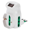 Adattatore Triplo Con Protezione Sovraccarico Spina 2P+T10A - Art.87317 - Fanton