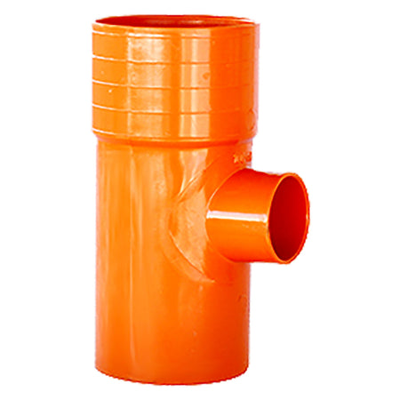 Derivazione A 'T' Ridotta 87 E? ° In Pvc E?E ? 100 / 40