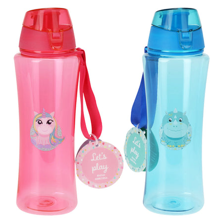 Borraccia Sport In Plastica Decoro 'Bimbo' 'Dinosauro'