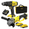 Trapano+Smerigliatrice A Batteria 'Sfmck471D2S-Qw' Kit 2 Pezzi - Stanleyfatmax