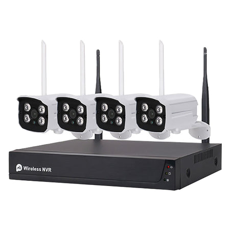 Kit Videosorveglianza Wireless '455050' Nvr Wireless + 4 Telecamere 3 Mpx - Proxe