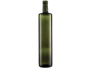 Bottiglia Dorica Cilindrica Per Olio Verde- - Capacitãe Lt.0,25 - Tappo 31,5 - 48 Pezzi