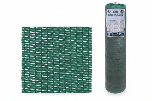 Rete Ombreggiante Garden 130% Verde Asole Rinforzate- - Mt.2H. Rot. Mt.50 - 1 Rotolo T-Rex