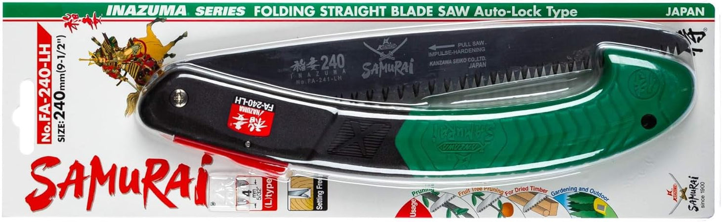 Sega Potatura Lama Dritta Serramanico Fa Samurai Fa240Lh Cm 24/Mm 4