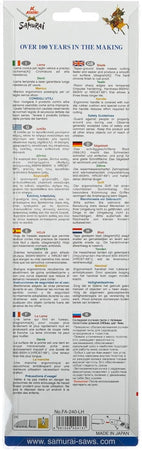 Sega Potatura Lama Dritta Serramanico Fa Samurai Fa240Lh Cm 24/Mm 4