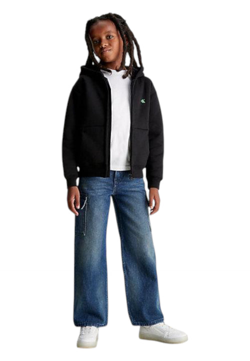 calvin klein Felpa Bambino unisex Calvin Klein Full Zip da bambino