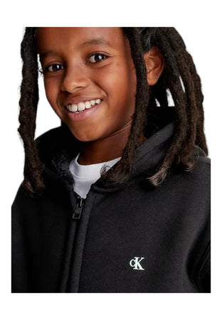 calvin klein Felpa Bambino unisex Calvin Klein Full Zip da bambino