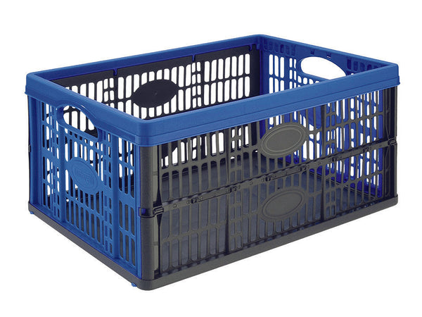 Cesto Pieghevole Voila' Colore Nero/Azzurro Cm.47,5X35X4,323,6H. Lt.32 Tontarelli