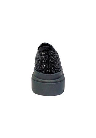 MANUFACTURE D'ESSAI Scarpe Donna Manufacture D'Essai Mocassino Donna Nero Scamosciato- Con strass da donna