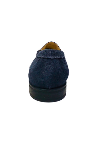 MANUFACTURE D'ESSAI Scarpe Uomo Manufacture D'Essai Mocassino scamosciato Blu-con applicazione in oro da uomo