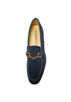 MANUFACTURE D'ESSAI Scarpe Uomo Manufacture D'Essai Mocassino scamosciato Blu-con applicazione in oro da uomo