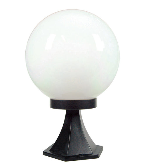 Lanterna Con Supporto Da Appoggio Modello Sfera 100W Ip44 Mm.250X354H. Colore Nero Syntesy