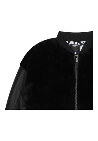 DKNY Giacca Bambina Dkny in morbido pile da bambino