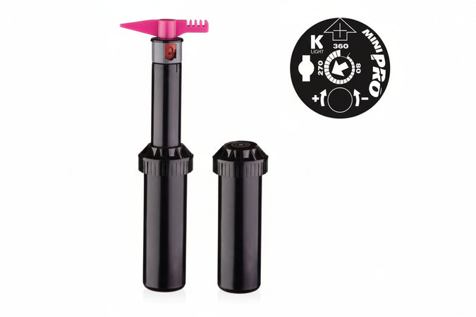 Irrigatore Pop-Up K-Rain Mini Pro Dinamico Da 1/2 Ugello 1,5- - Attacco 1/2, Alzo Cm.10 - 5 Pezzi Rain