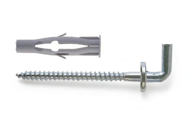 Tassello In Nylon Con Gancio Fu-H- - Ø Mm.8X50 Gancio Mm.4,5X65 - 25 Pezzi Fischer