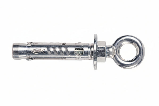 Tassello In Acciaio Con Occhiolo Chiuso Tam- - Ø Mm.8 Ma X Mm.56 Foro Occhio Mm.12 - 50 Pezzi Fischer