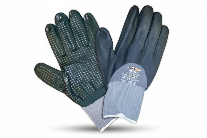 Guanti Da Lavoro Black Dot Airflex- - Tg.9 - 12 Pezzi Australian