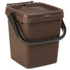 Pattumiera 10 L Ecoplus C/Maniglia Marrone- 12,0 Pz