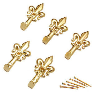 Bl Gancio Per Quadro Giglio 47 Mm Oro L N. 2 5 Pz*- Diesse- 6,0 Blister