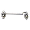 Gancio Fermafinestra Ottone Cromo Sat 120 Mm- 25,0 Pz