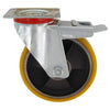 Ruota Poliuretano D 150X30 Mm 24/Ant Girev C/Fre- Avo- 1,0 Pz