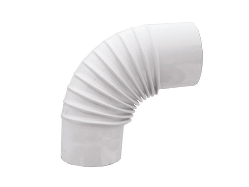 Gomito A 90 ° Porcellanato Per Stufe A Legna Bianco Lucido Ee ¸ Cm.12 Save