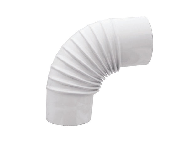 Gomito A 90 ° Porcellanato Per Stufe A Legna Bianco Lucido Ee ¸ Cm.12 Save