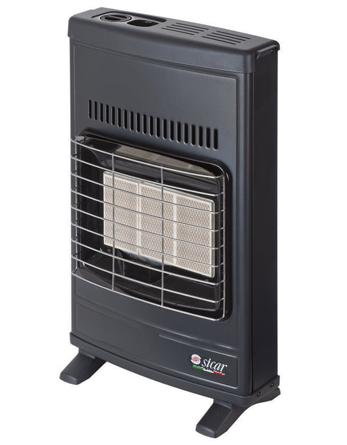 Stufa Infrarossi A Gas Metano 4200W Grigia Misure Cm.42,5X15X64H. Peso Kg.6,5 Eco40 Sicar