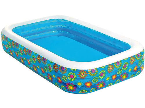 Piscina Gonfiabile Family Rettangolare 3 Anelli +6 Anni Cm.305X183X56H. Peso Kg.8 (Art.54121) Bestway