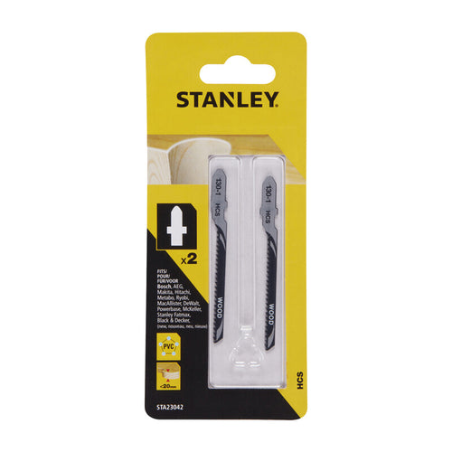 Piranha Stanley Sta23042 (X23003) 2 Lame Legno Fresate T/Curvo Att.A T- Stanley- 1,0 Confezione