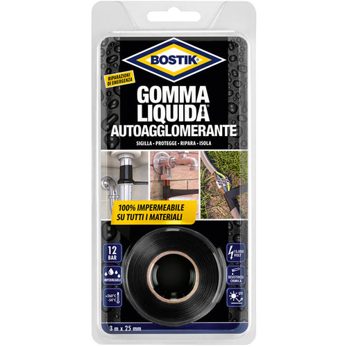 Bostik Gomma Liquida Autoagglom 25Mmx3M Bl- 6,0 Pz