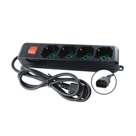 Multipresa 4Bip/Sch+Interr Spina Iec Gruppo Cont- 1,0 Pz