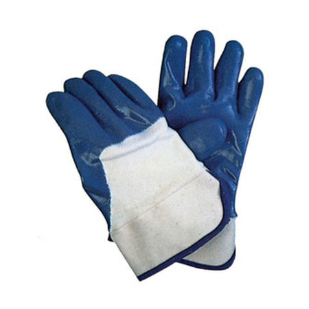 Guanti Palmo E Dita Ricoperto In Nitrile Blu Tg.10- 12,0 Paia