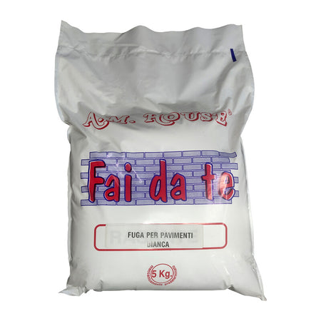 Fuga Per Pavimenti Bianco Da 5 Kg- 4,0 Pz