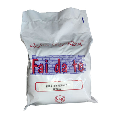 Fuga Per Pavimenti Grigio Da 5 Kg- 4,0 Pz