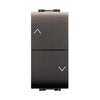 Life 4022 Doppio Pulsante P/Tapparelle Grigio A- Elettrocanali- 1,0 Pz
