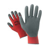 Guanti Nylon/Lattice Rosso/Grigio Tg. 9- 12,0 Paia