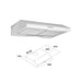 Cappa Elettrica Per Cucina 60 Cm- Amaflex- 1,0 Pz