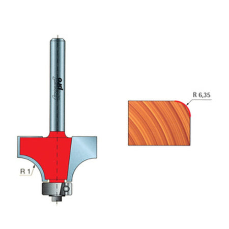 Fresa Widia Raggio Convesso 34-11006 6,35 Mm- Freud- 1,0 Pz