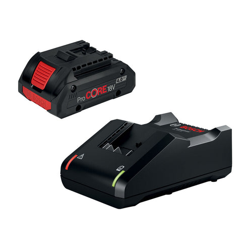 Bosch-B Set 1 Batteria 18V-4.0 Ah + Caricabatterie- 1,0 Pz
