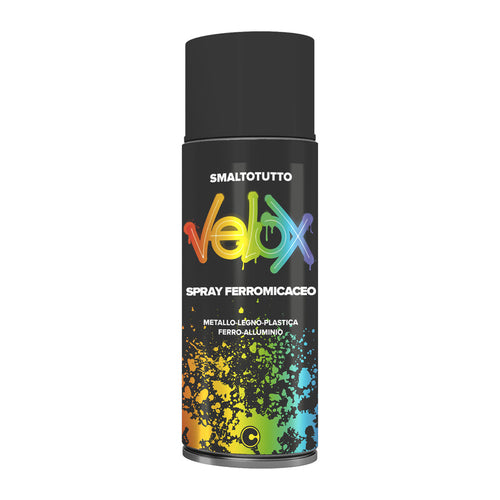 Velox Spray Ferro Micaceo Grigio Medio 400 Ml- Ital G.E.T.E.- 6,0 Pz
